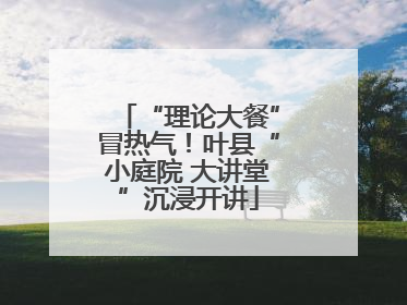 “理论大餐”冒热气！叶县“小庭院 大讲堂”沉浸开讲