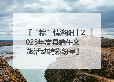 “粽”情洛阳丨2025年嵩县端午文旅活动精彩纷呈