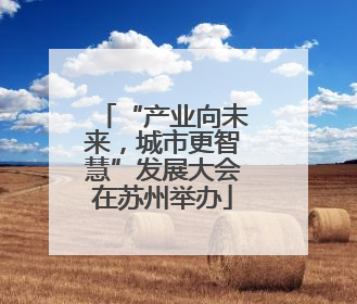 “产业向未来，城市更智慧”发展大会在苏州举办