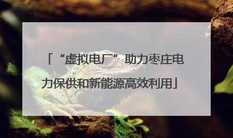 “虚拟电厂”助力枣庄电力保供和新能源高效利用