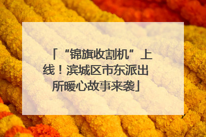 “锦旗收割机”上线！滨城区市东派出所暖心故事来袭