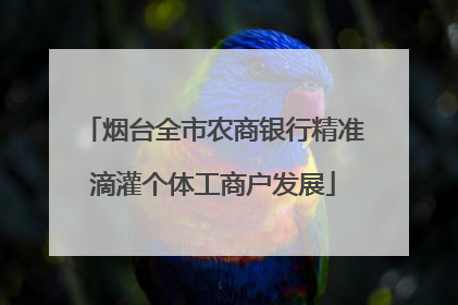 烟台全市农商银行精准滴灌个体工商户发展