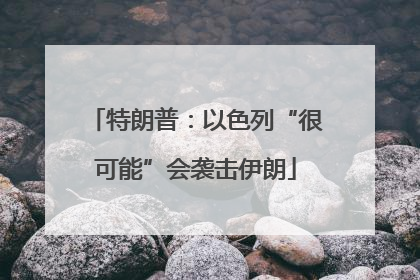 特朗普：以色列“很可能”会袭击伊朗