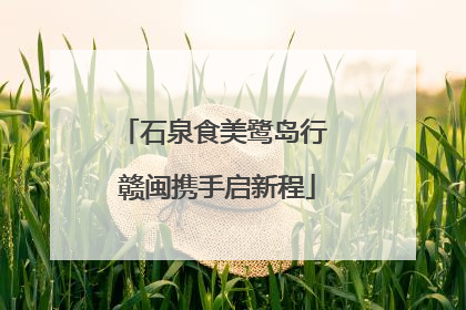 石泉食美鹭岛行 赣闽携手启新程