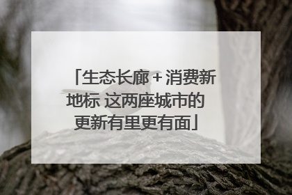 生态长廊＋消费新地标 这两座城市的更新有里更有面