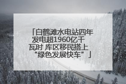 白鹤滩水电站四年发电超1960亿千瓦时 库区移民搭上“绿色发展快车”