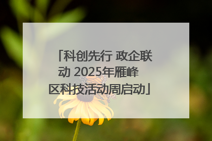 科创先行 政企联动 2025年雁峰区科技活动周启动