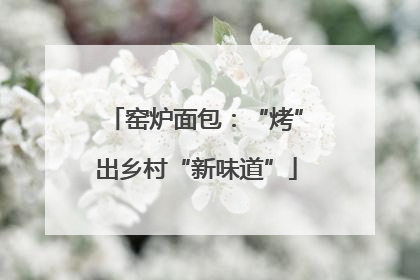 窑炉面包：“烤”出乡村“新味道”
