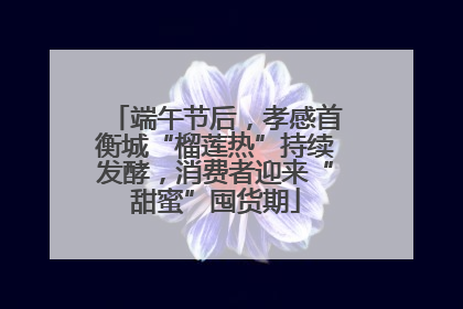 端午节后，孝感首衡城“榴莲热”持续发酵，消费者迎来“甜蜜”囤货期
