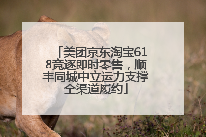 美团京东淘宝618竞逐即时零售，顺丰同城中立运力支撑全渠道履约