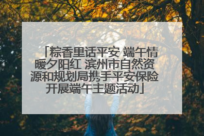 粽香里话平安 端午情暖夕阳红 滨州市自然资源和规划局携手平安保险开展端午主题活动