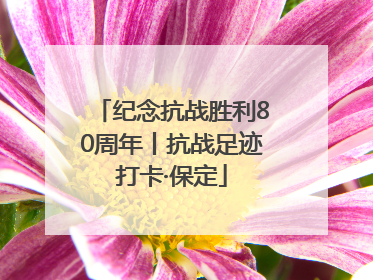 纪念抗战胜利80周年丨抗战足迹打卡·保定