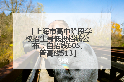 上海市高中阶段学校招生最低投档线公布：自招线605、普高线513