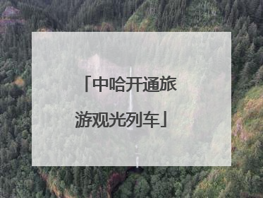 中哈开通旅游观光列车