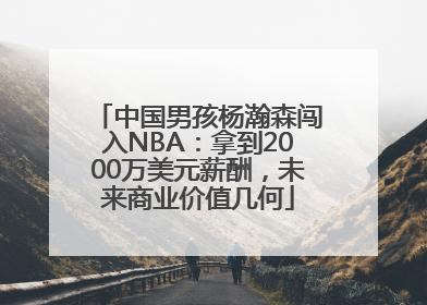 中国男孩杨瀚森闯入NBA：拿到2000万美元薪酬，未来商业价值几何