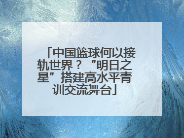 中国篮球何以接轨世界？“明日之星”搭建高水平青训交流舞台