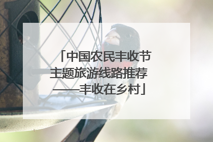 中国农民丰收节主题旅游线路推荐——丰收在乡村