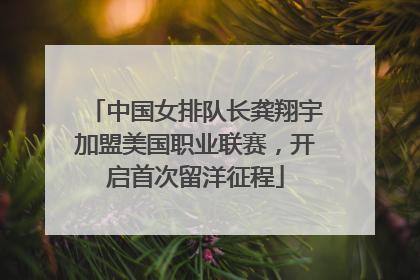 中国女排队长龚翔宇加盟美国职业联赛，开启首次留洋征程