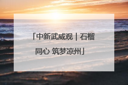 中新武威观｜石榴同心 筑梦凉州