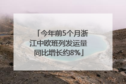 今年前5个月浙江中欧班列发运量同比增长约8%