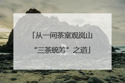 从一间茶室观岚山“三茶统筹”之道