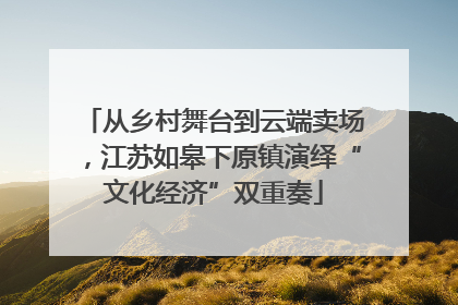 从乡村舞台到云端卖场，江苏如皋下原镇演绎“文化经济”双重奏