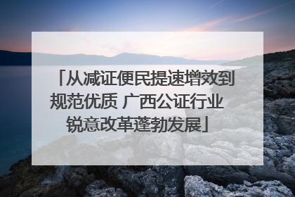 从减证便民提速增效到规范优质 广西公证行业锐意改革蓬勃发展