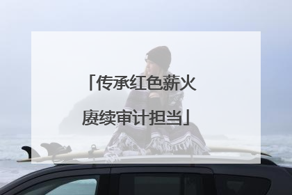传承红色薪火 赓续审计担当