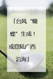 台风“蝴蝶”生成！或登陆广西沿海