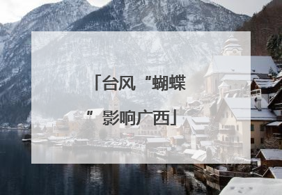 台风“蝴蝶”影响广西