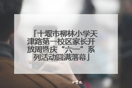 十堰市柳林小学天津路第一校区家长开放周暨庆“六一”系列活动圆满落幕