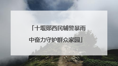 十堰郧西民辅警暴雨中奋力守护群众家园
