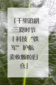 千里追耕·三夏时节丨科技“铁军”护航 麦收颗粒归仓