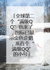 全球第二个“满级QQ”也来了，图标已显示金色企鹅，系首个“满级QQ”的小号