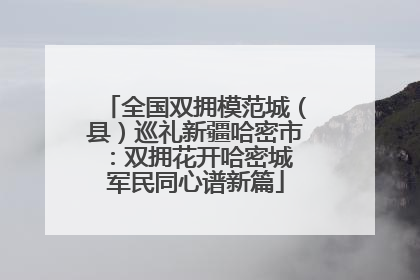 全国双拥模范城（县）巡礼新疆哈密市：双拥花开哈密城 军民同心谱新篇