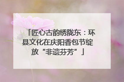 匠心古韵绣陇东：环县文化在庆阳香包节绽放“非遗芬芳”