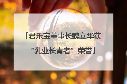 君乐宝董事长魏立华获“乳业长青者”荣誉