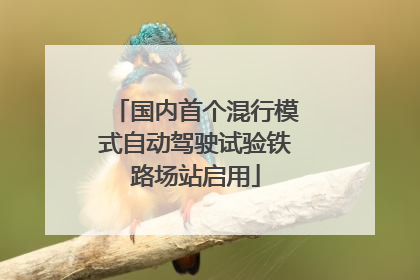 国内首个混行模式自动驾驶试验铁路场站启用