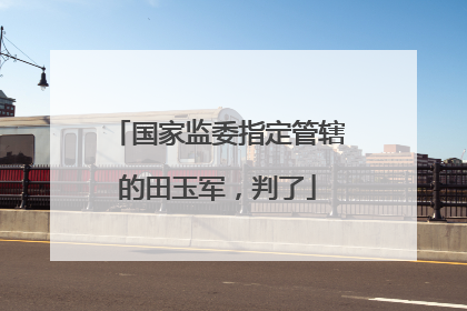 国家监委指定管辖的田玉军，判了