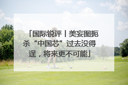 国际锐评丨美妄图扼杀“中国芯”过去没得逞，将来更不可能