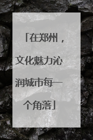 在郑州，文化魅力沁润城市每一个角落