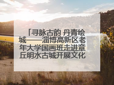 寻脉古韵 丹青绘城——淄博高新区老年大学国画班走进章丘明水古城开展文化研学活动