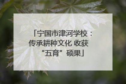 宁国市津河学校：传承耕种文化 收获“五育”硕果