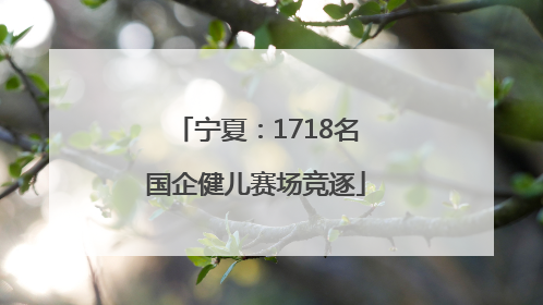 宁夏：1718名国企健儿赛场竞逐
