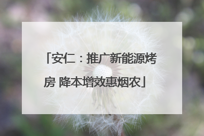 安仁：推广新能源烤房 降本增效惠烟农
