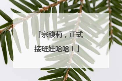 宗馥莉，正式接班娃哈哈！