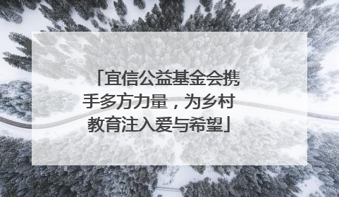 宜信公益基金会携手多方力量，为乡村教育注入爱与希望