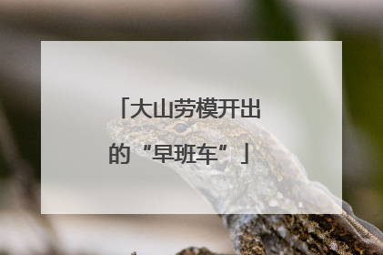 大山劳模开出的“早班车”