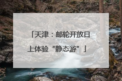 天津：邮轮开放日上体验“静态游”