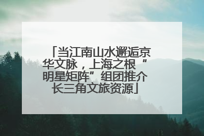 当江南山水邂逅京华文脉，上海之根“明星矩阵”组团推介长三角文旅资源